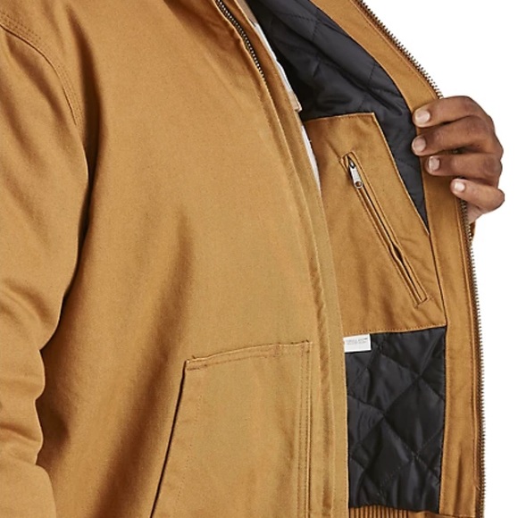 CARHARTT • Loose Fit Washed Duck Insulated Jacket Storm Cuffs Coat - Picture 3 of 8